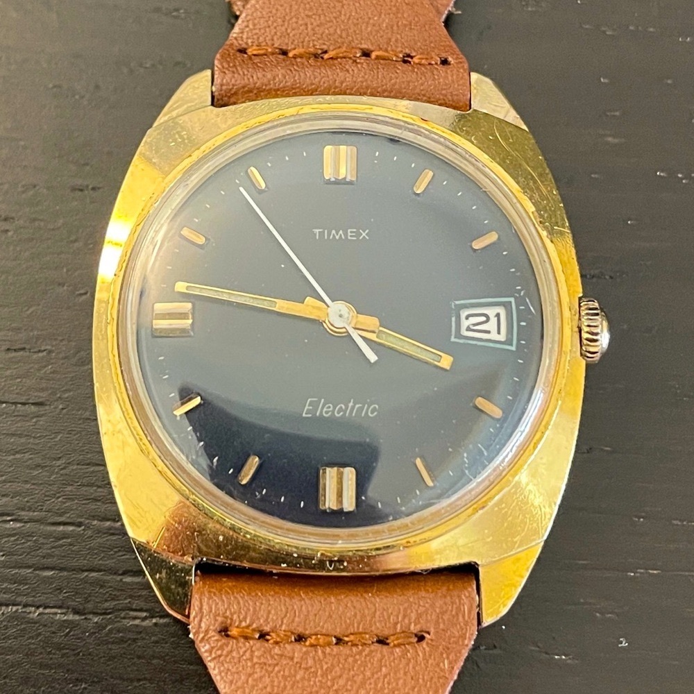 Vintage Timex Electric Watch Running